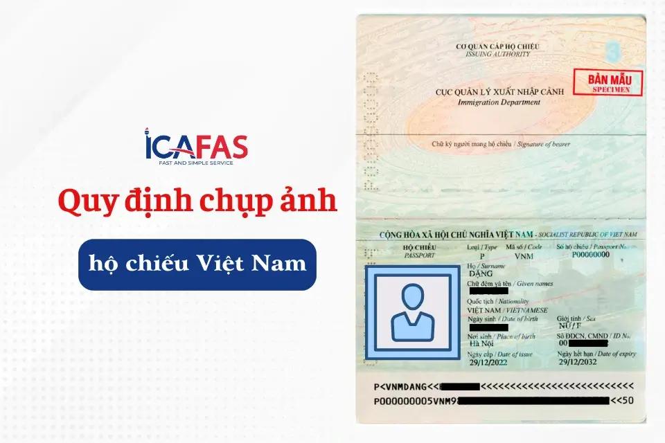 Quy định chụp ảnh hộ chiếu Việt Nam