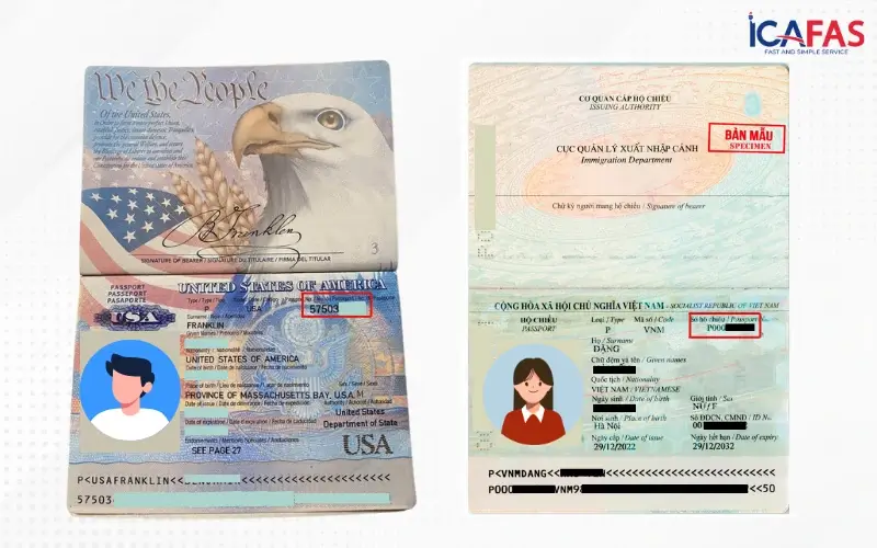 Sử dụng số Passport Mỹ hoặc số Passport Việt để điền trong tờ khai