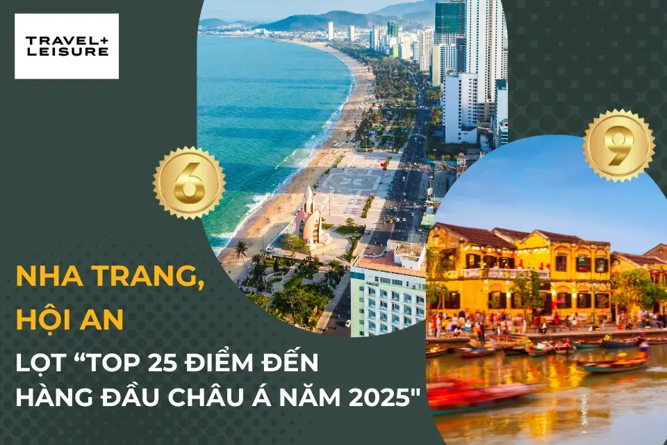 Nha Trang, Hội An lọt top 25 điểm đến hàng đầu châu Á