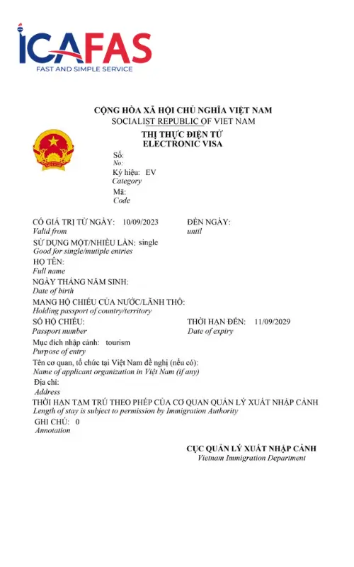 E-visa Việt Nam